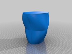meu personalizados estrelas ellispe polígono vaso caneta de flores criador decoração personalizado 3d print model - Mito3D
