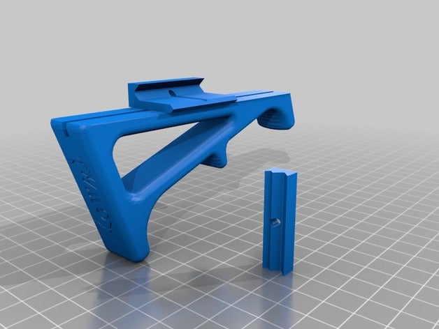 angled foregrip 3d printing 3D print model - Mito3D