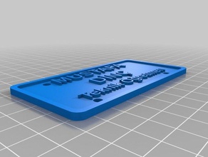 onur hoca masa Schilder & logos kundengebundene 3d print model - Mito3D