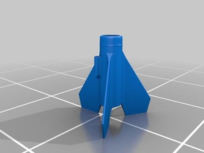 modelo de cohete La impresión en 3d alfa estes cohetes el 3d print model - Mito3D