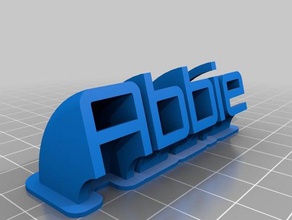 abbie office personalizado 3d print model - Mito3D