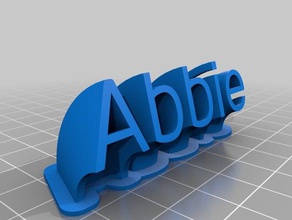 abbie3 office personalizado 3d print model - Mito3D