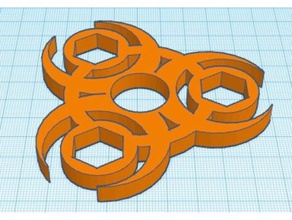 biohazard spinner - alan 3d baskı 3d print model - Mito3D