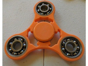 trifecta center float spinner gadgets fidget hand toy 3d print model - Mito3D