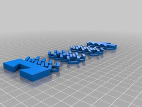 mi personalizados chainlink pulsera la joyería personalizado 3d print model - Mito3D