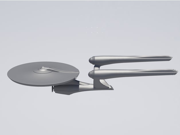 enterprise ncc-1701-un des véhicules de l'entreprise star trek 3D print model - Mito3D