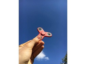 simple fidget spinner - 608rs bearing toy & game accessories hand 3d print model - Mito3D