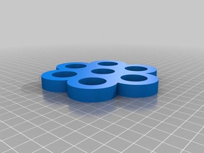 6 roulements 22 mm spinner shell jouets & accessoires de jeux fidget 3d print model - Mito3D