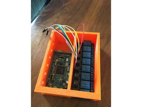 arduino due & 8 ch carte de relais sans vis l'électronique 2 chanel 4 canaux 6 mega 2560 cas canal le couvercle en raison la poussière boîtier filtre sortie projet câblage 3d print model - Mito3D