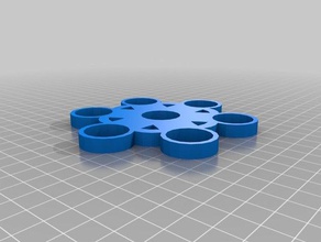 6 ring fidget spinner hobby fidgeter spinners figet toy liam six spokes 3d print model - Mito3D