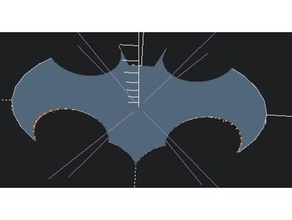 openscad batarang traje 3d print model - Mito3D