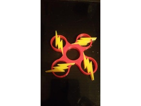 flash fidget spinner toys & games dc comics hand 3d print model - Mito3D