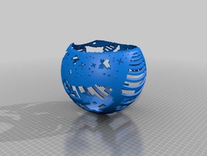 menina estrelas arte da matemática personalizado 3d print model - Mito3D