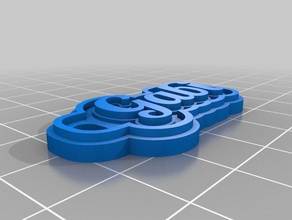 rosa Anahtarlık özelleştirilmiş 3d print model - Mito3D