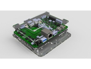 udoo x86 case electronics lasercut 3d print model - Mito3D