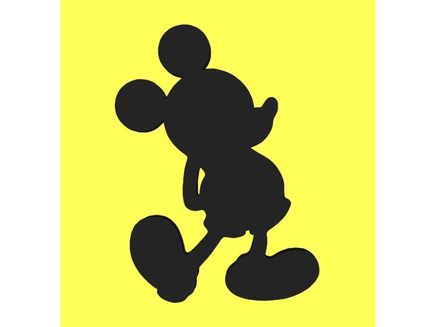 mickey art mouse wslab 3D print model - Mito3D