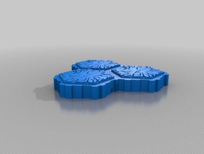 meu personalizados hex bloco básico chão jogos personalizado heroscape magia arena 3d print model - Mito3D