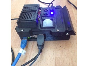 raspberry domo box engineering case college domotique espacetechno pi technologie 3d print model - Mito3D