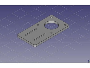 nema 17 de extrusão alumínio da placa montagem Impressora 3d peças 3d print model - Mito3D