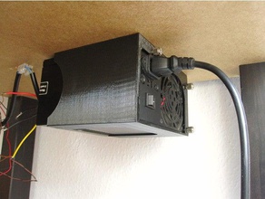 power supply mount atx 3d printer parts halterung netzteil cover 3d print model - Mito3D