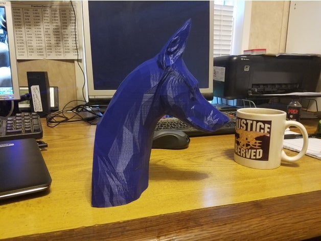 big dobe Kopf Haustiere 3D print model - Mito3D