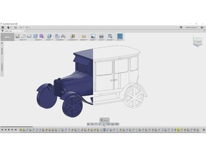 ford modelo t - simplificado veículos 3d print model - Mito3D