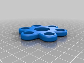 6 ray bola giratório mecânico de brinquedos personalizado 3d print model - Mito3D