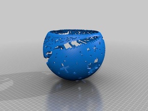 stars2 math art customized 3d print model - Mito3D