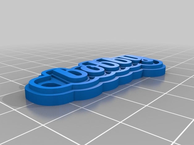 bobby Anahtarlık özelleştirilmiş 3D print model - Mito3D