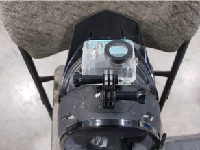 Motorrad Helm gopro mount gmax gm11d sport & im freien 3d print model - Mito3D