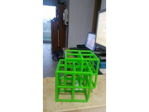 two interlaced cubes 3d printing 3d print model - Mito3D