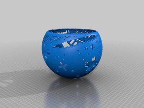 stars2 math art customized 3d print model - Mito3D