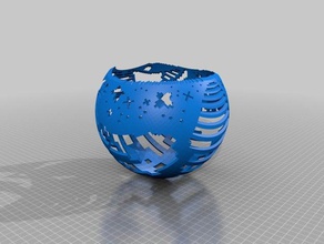 stars1 math art customized 3d print model - Mito3D