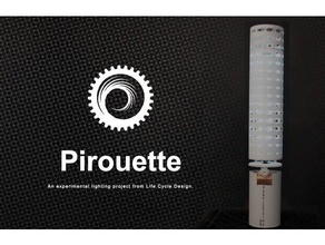 pirouette lamba ev arduino uno rulman tasarım vites çekirge led aydınlatma motor step 3d print model - Mito3D