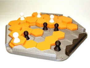 pocket83 hexagonal iso-path game games boardgame hexagon youtube 3d print model - Mito3D
