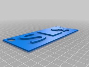 slkeychain 3d printing keychain stormlake tornado 3d print model - Mito3D