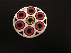 fidget spinner seven ring mechanical toys toy 3d print model - Mito3D