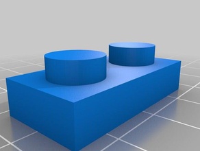 il mio personalizzato parametrico mattoncini lego giocattolo & accessori di gioco su misura 3d print model - Mito3D