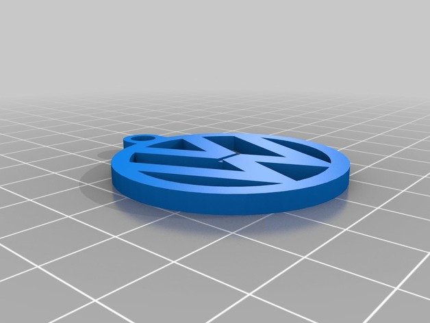 vw Schlüsselanhänger alltrack amarok beatle bora caravelle golf jetta keychain multivan passat polo scirocco tiguan touran transporter vag vdub vento volkswagen 3D print model - Mito3D