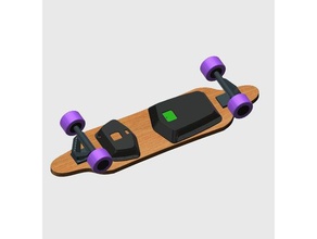 electric skateboard cable covers r c vehicles boosted boostedboard board electricskateboard longboard electronics enclosure 3d print model - Mito3D