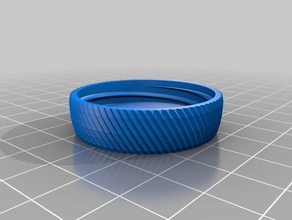 60 my customized container knurled lid containers 3d print model - Mito3D