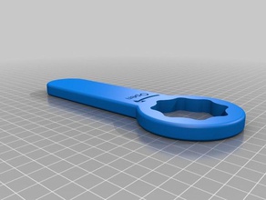 tıbbi gaz şişe açacağı kol o2 52 mm kolu el aletleri oksijen 3d print model - Mito3D