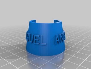 my customized customizer-enabled bottle name tag miguel angel food & drink 3d print model - Mito3D