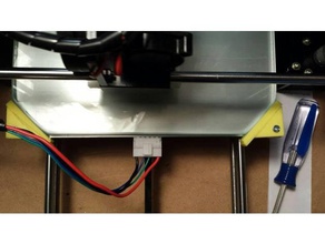 1 4 glass bed corners wedges 3d printer parts 3d print model - Mito3D