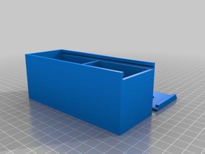 50x50x127 2 Zeile verklagen Container kundengebundene 3d print model - Mito3D