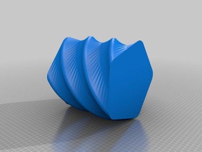 giro de los frascos La impresión en 3d Impresora impresionante fresco bueno gran tarro la espiral twist florero jarrón modo 3d print model - Mito3D