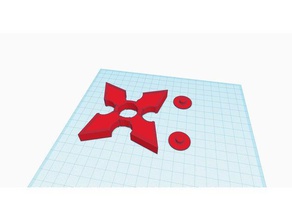 estrella spinner fidget mano 3d print model - Mito3D