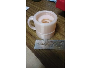 mug ridges inside - april fools cup 3d printing 3d print model - Mito3D