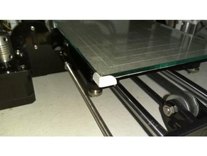 tronxy xy-100 glass holder stock bed 3d printer parts 3d print model - Mito3D