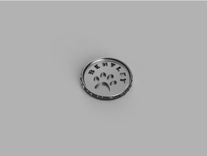 bentley Münze Münzen und Abzeichen Hund makercoin 3d print model - Mito3D
